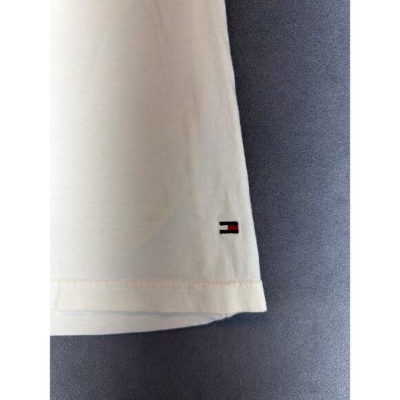 Tommy Hilfiger Short Sleeve T-Shirt White Mens Lg - Picture 3 of 6